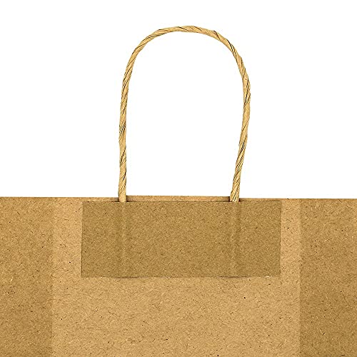 Bagmad Small Each 100 Pack Brown&Color Craft Paper Gift Bags With Handles Bluk For Birthday Party Favors Christmas thumb #8