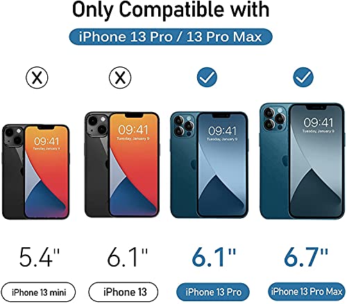 Image of Mizi Camera Lens Protector Compatible with iPhone 13 Pro Max 6.7 inch / 13 Pro 6.1 inch Screen Protector Tempered Glass,[Case Friendly][Scratch-Resistant][Easy Installation] - Black Circle