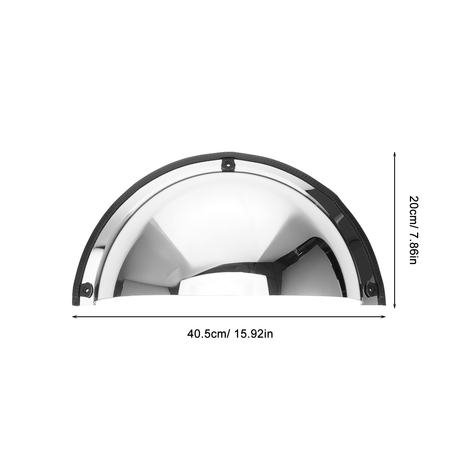 Miroir Convexe de Sécurité 16cm Large Champ de Vision en Acrylique et Fer, pour Supermarchés et Bureaux, Améliore la Sécurité