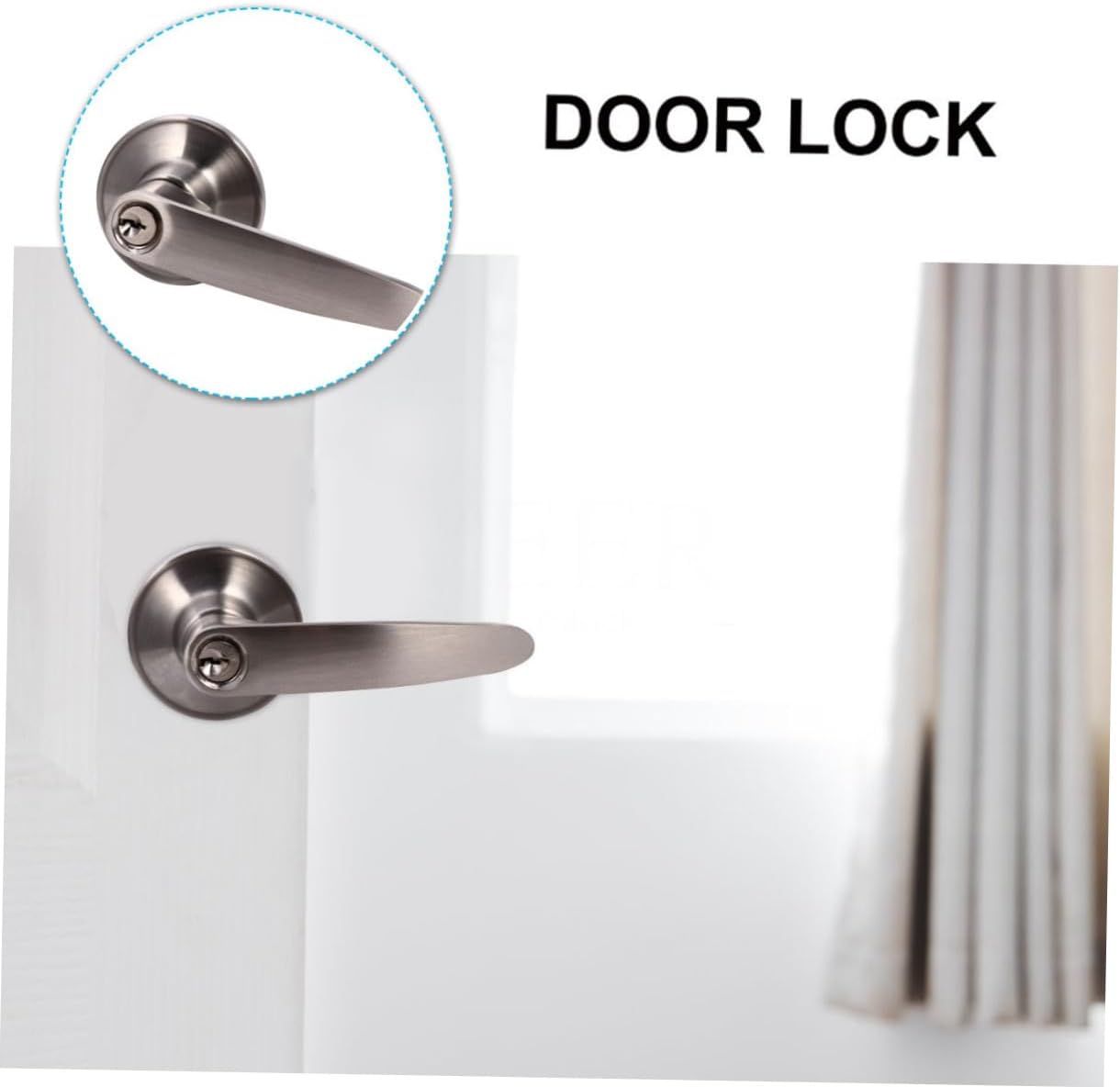 Bathroom Bedroom Door Lock Sturdy Zinc Alloy Doorknob Lock for Home Security for Interior Use Bedrooms Bathrooms and Living Spaces Match Furniture