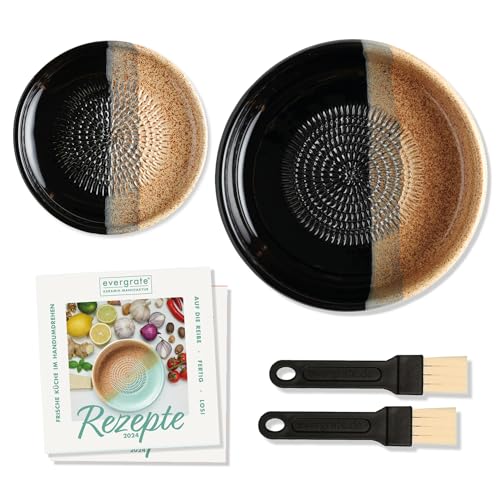 evergrate Geniales Duo: Tellerreibe + Dipschale Motiv Desert mit 2...