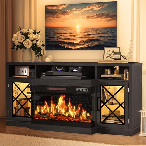 BREEZEHEAT 65 inch Fireplace TV Stand