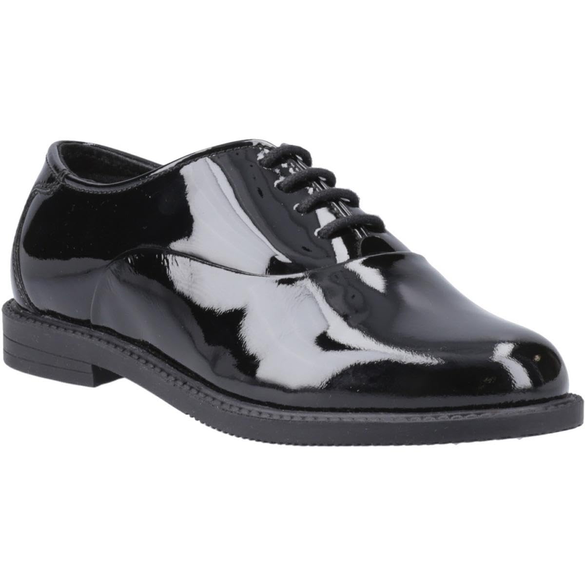 Hush Puppies Nellie Kids Leather Shoes | School Shoes  | Black  | UK Size 12
