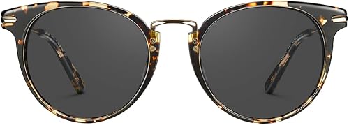 Carfia Cateye - Gafas de sol polarizadas para mujer protección UV marco de acetato hecho a mano con patrón de alambre en relieve