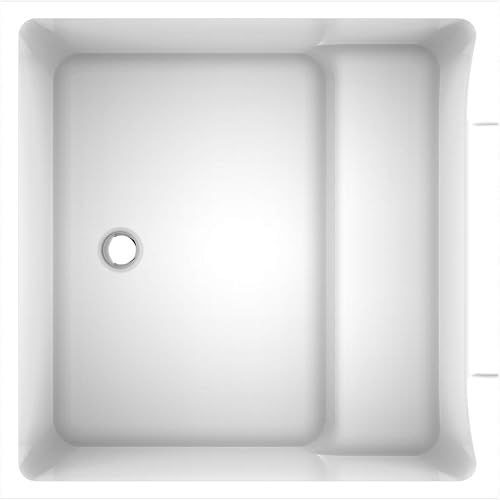 Miniatura 6 de HEATGENE Bañera de acrílico independiente de 39 pulgadas bañera de remojo contemporánea fácil de instalar certificado UPC montaje de drenaje y