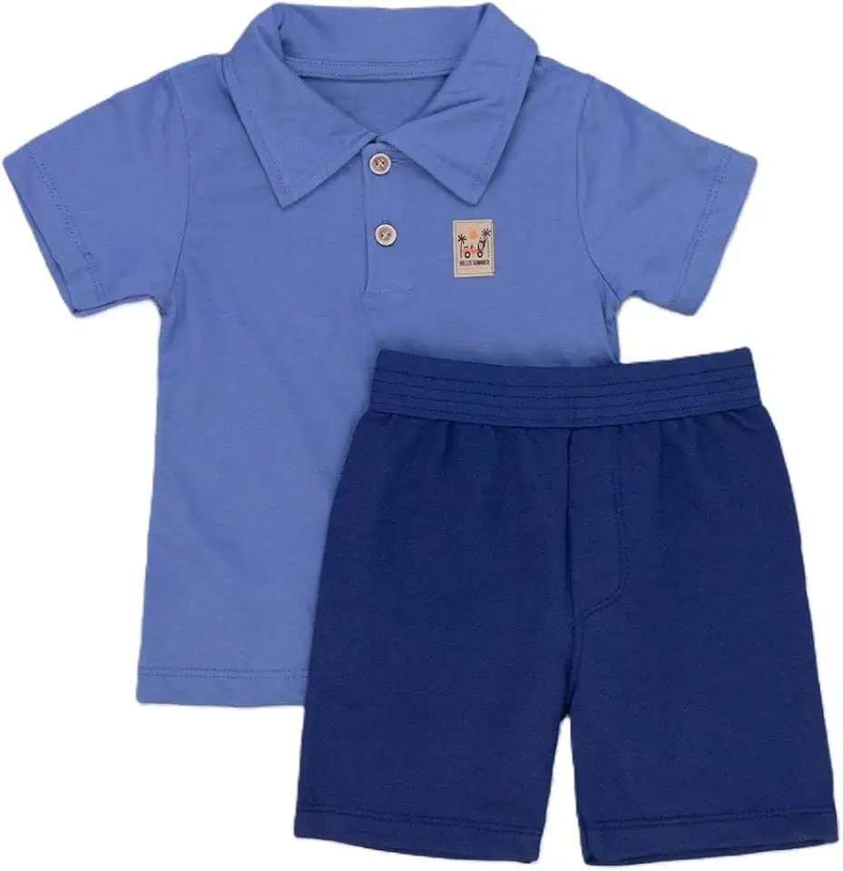 Conjunto Infantil Polo e Bermuda Loja Era Uma Vez – Roupas Confortáveis e Estilosas para Meninos de 1 a 3 Anos