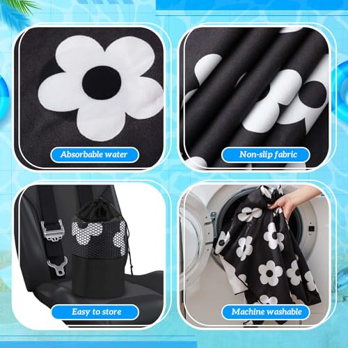 Image of Hahafelt 2 Pack Car Seat Towel Cover with Storage Bag, Florid Declamation