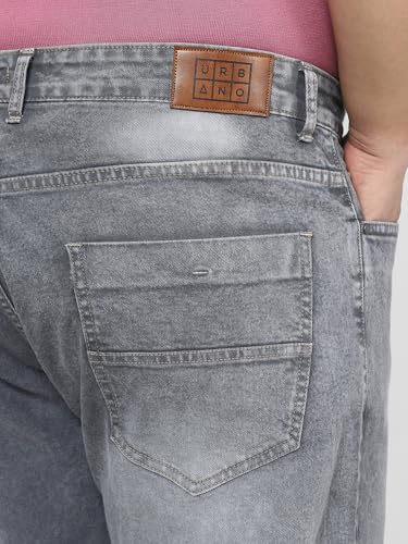 Image of Urbano Plus Men's Straight Fit Mid Rise Jeans