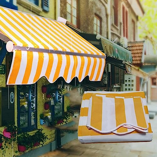 Tissu de rechange pour auvent de terrasse, toile de rechange rétractable pour extérieur, housse de pare-soleil en polyester imperméable avec protection UV, toile pour terrasse, cour, garage (taille