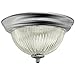MONUMENT GIDDS-2487028 Halophane Dome Ceiling Fixture, Brushed Nickel, 13-1/2