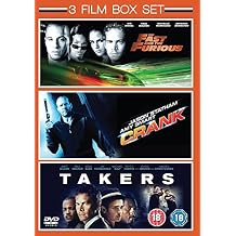 3 Film Box Set Takers / Crank / The Fast & The Furious [DVD]