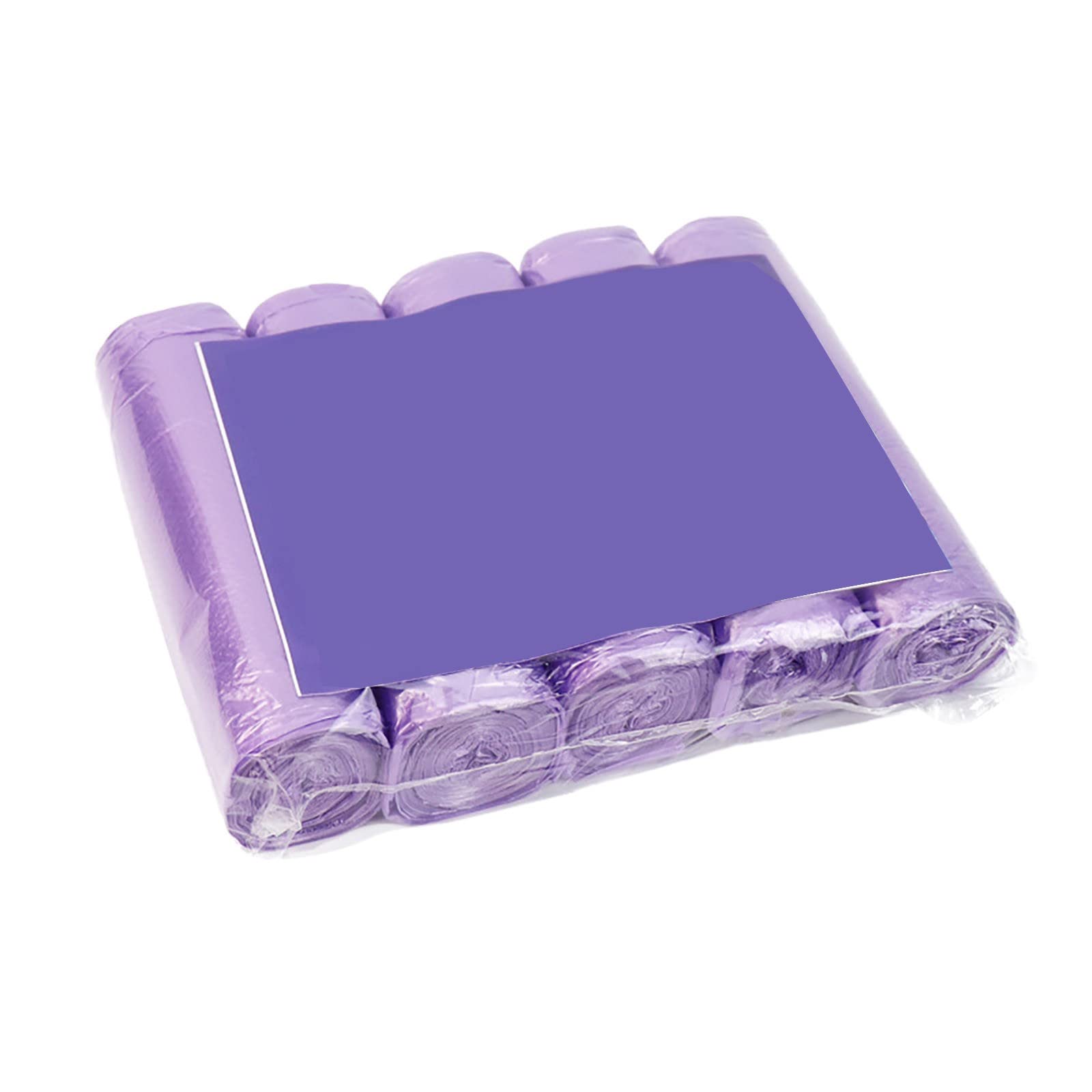 Wahuan Purple Bin Bags,Pedal Bin Liners,Bin Bags Small Plastic Bin Liners Clear Garbage Bags Wastebasket Toilet Pedal Bin Liners Wastebasket Bags Small Garbage Bags For Office Kitchen Bedroom Waste (01-)