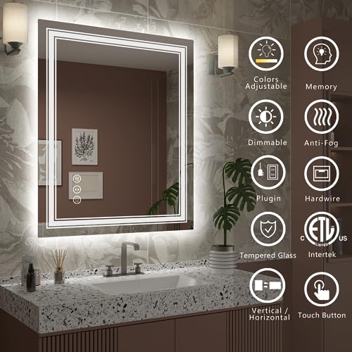 30x36-LED-Bathroom-Mirror-Lighted-Mirror-for-Bathroom-Wall-Backlit-and-Front-lit-Dimmable-Anti-Fog-Shatterpoof-Memory-HorizontalVertical