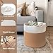 Goodpick Cotton Rope Storage Basket, 15 x 14.2 Inches Jute Woven Basket for Blankets Clothes Organizing, Baby Laundry Baskets Toy Storage With Handle, White Jute