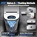 Loniko Smart Toilet with Bidet Built In, Heated Seat & Dual Auto Flush, Foot Sensor, Tankless Modern Elongated Electric Toilet with Warm Water Wash, Air Dryer, LED Display & 1000g MaP Flush, 1.28 GPF