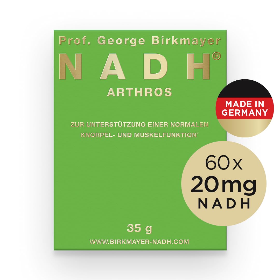 ARTHROS, hochdosiert, 60mg NADH-Tagesdosis, Kapsel, Supplement, 60 Kapseln