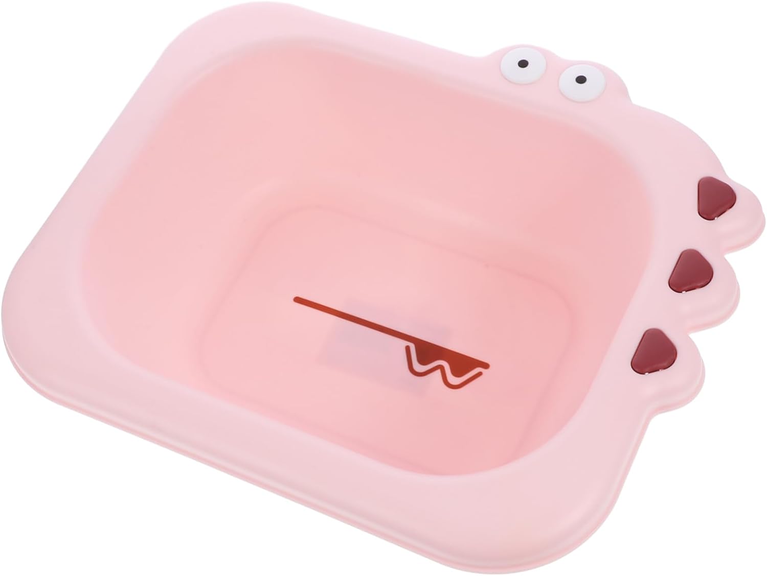 Portable Cartoon Washbasin for Newborns and Lightweight PP Material Wash Basin for Household Use Multipurpose Face and Bath Basin in Adorable Pink