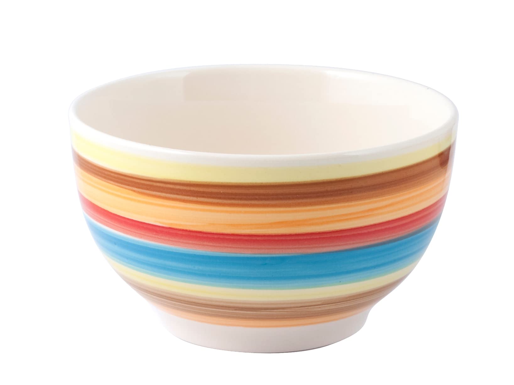 Bols à petit-déjeuner en stoneware H&H Home : lot de 6 coupelles assorties de 14,5 cm