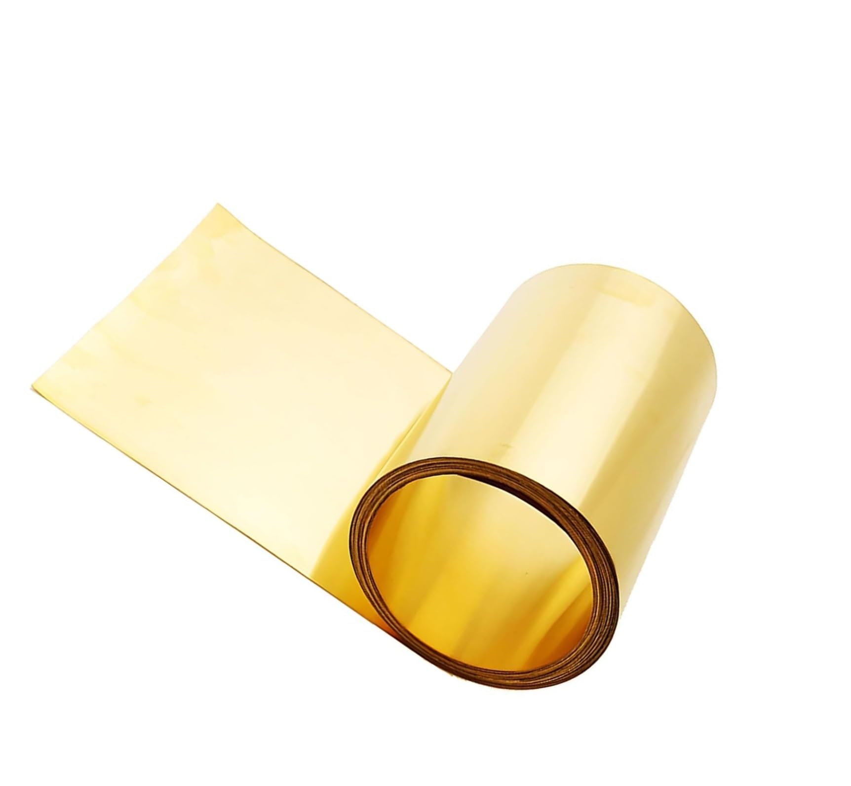 1pcs H62 Brass Foil Roll - 0.05mm Thick Brass Sheet for Electronics, Crafts & Construction - 10-45mm Wide, 1M Length(15mm)