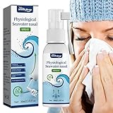 ┱【No irritante】 Nuestro aerosol nasal de agua de mar es seguro y no irritante, seguro en fórmula, ingredientes suaves, ayuda a mantener la cavidad nasal y seguro para que lo usen los bebés