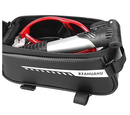 Bolsa para bicicleta, suporte de telefone para bicicleta à prova d'água, bolsa para acessórios de b