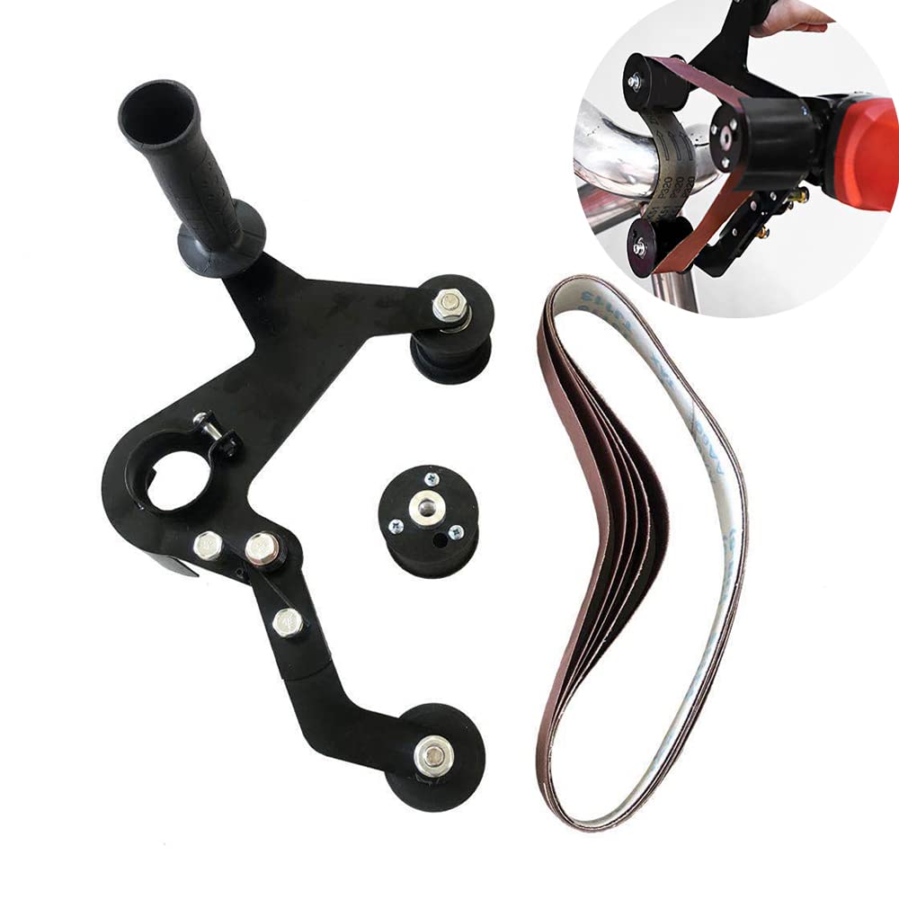 Singring Belt Sander Attachment Adapter for Angle Grinder Sanding US 5/8-11 Thread Grinder Bearing Fit Angle Grinders