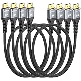 8K HDMI Cable 3FT 4-Pack, High Speed 48Gbps HDMI 2.1 Cord for Neat, Support HDR10+, SBTM, QMS, CEC, HDCP...