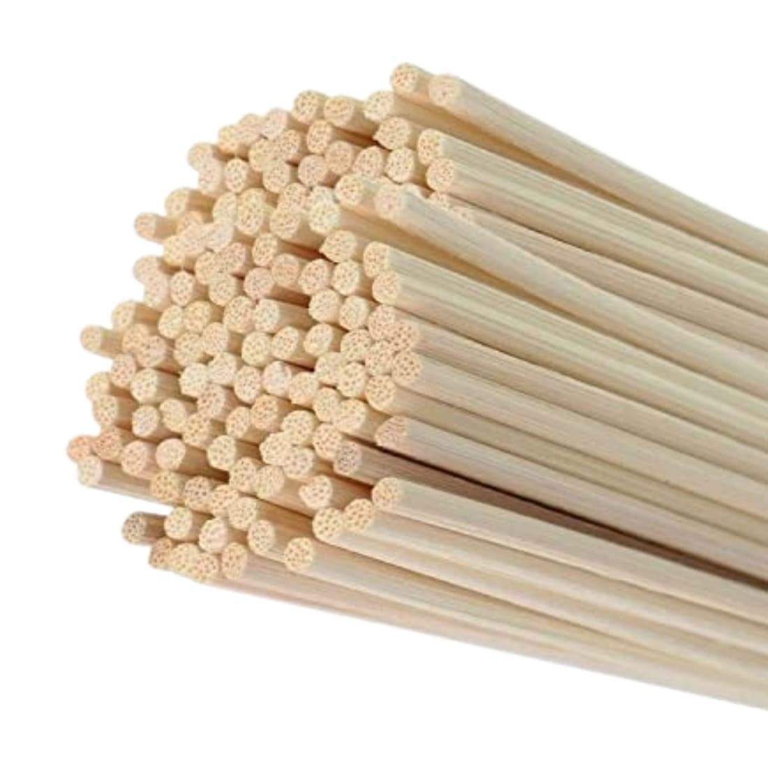 Reed Diffuser Sticks, 8 Inch Natural Rattan Wood Sticks, Aroma Diffuser Sticks for Home,Office, Hotels. Color-Off White Pack of 25 Pieces