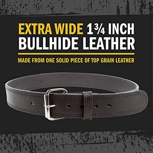 The Colossal Concealed Carry Leather Gun Belt - 1 3/4 In Duty Belt - Made In Usa #TOP2