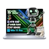 Dell Inspiron 16 Business Laptop | Ryzen 7 8-core 8840U | FHD+ Display | AI Copilot Key | Fingerprint Reader | Windows 11 Pro | Backlit Keyboard | Privacy Camera| Accessory Kit (64GB DDR5 4TB SSD)