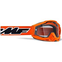 FMF POWERBOMB Enduro Goggle Rocket Orange - Clear Lens