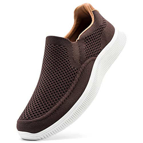 ODCKOI Homme Slip on Baskets sans Lacets Décontractées Confortable Mode Sneakers Respirantes Maille Chaussures De Sport-ZONGSE-44