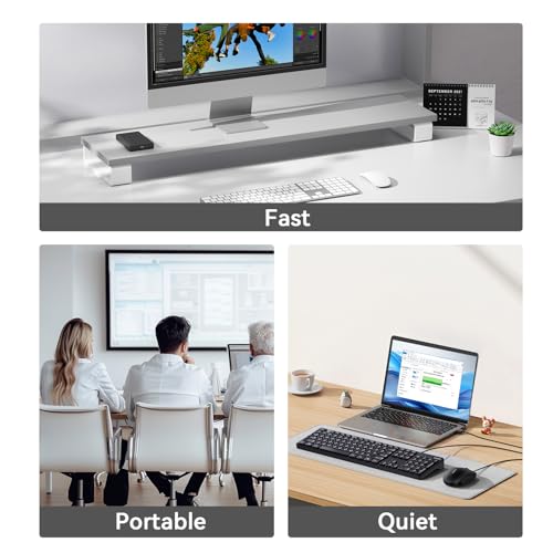 Image of ANYOYO NVMe M.2 SSD Enclosure, 40Gbps NVMe Enclosure Up to 8TB SSD, Tool-Free Aluminum Case with Triple Fins Heat Dissipation, Compatible with Thunderbolt 3 /4 & USB4 /3.2 /3.1 /3.0 /2.0 M1 M2 Pro /Max