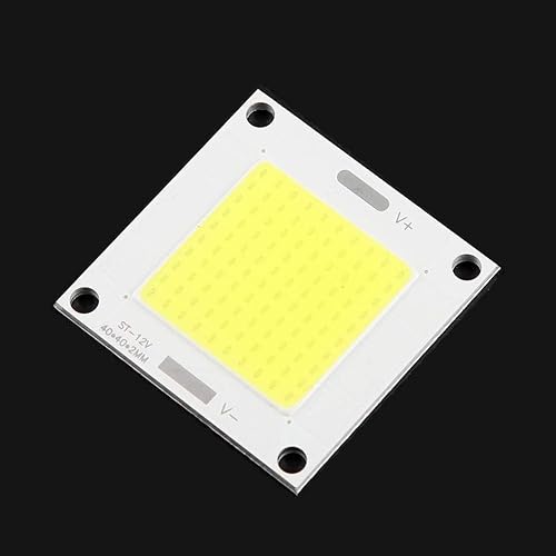 Miniatura 5 de Yosoo Panel LED COB, 12-14V 50W LED Chip integrado Panel de luz Bombilla lámpara de inundación para proyector DIY Proyector Reflector (blanco)
