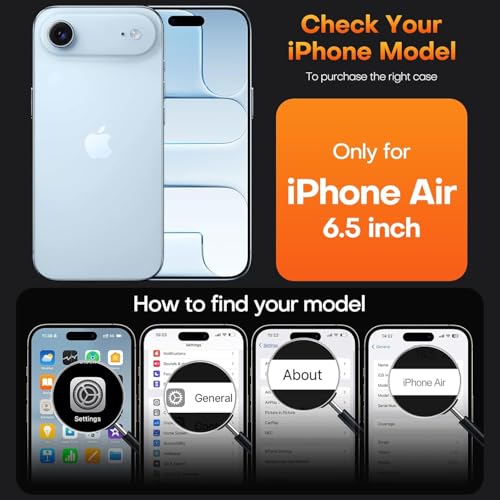 Image of Elzzi Compatible with iPhone 17 Air Case, Clear Transparent Floral Back Cover, Shockproof PC+TPU Protective Case, Wireless Charging Support, Green