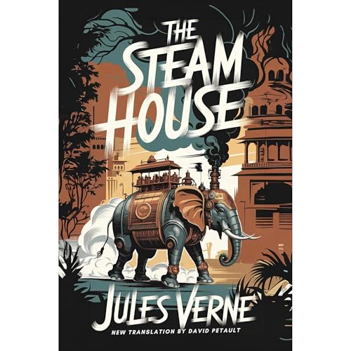 The Steam House Audiolibro Por Jules Verne arte de portada