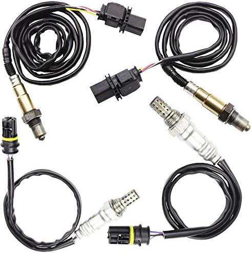 higherbro 4x Air Fuel Ratio Oxygen O2 Sensor 1 & 2 for BMW 128i 2008-2013 3.0L BMW 328i 2007-2013 3.0L Upstream + Downstream