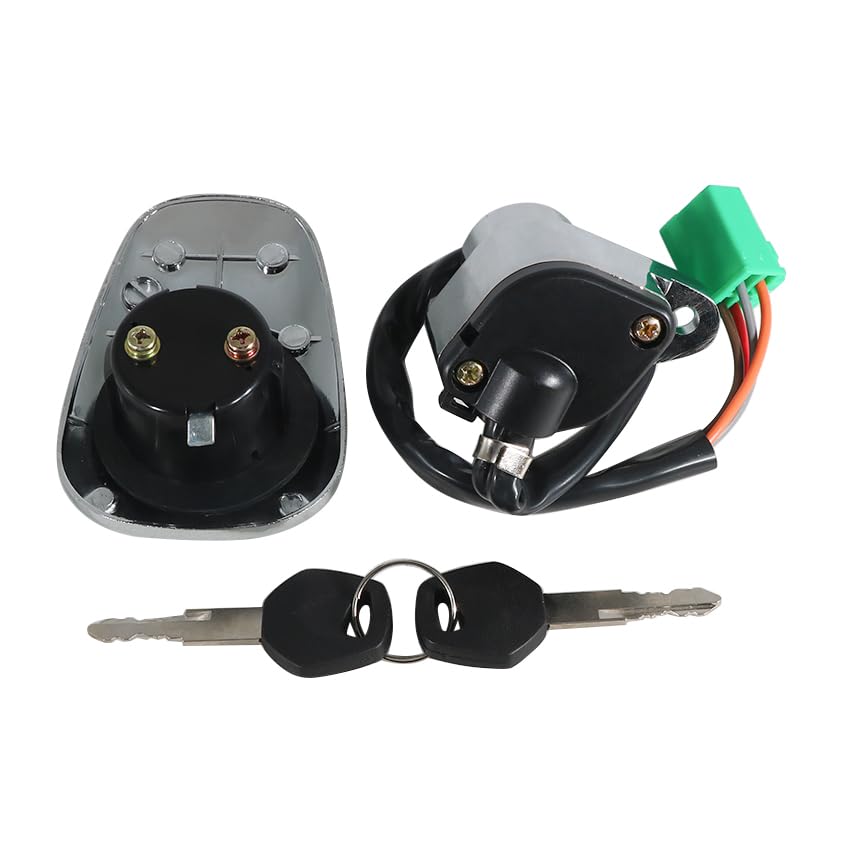 Ignition Switch Fuel Gas Cap Seat Lock Keys for Suzuki 44200-38A00 44200-38A80, 44200-38A80-KEY 44200-38A90-KEY, for Suzuki VS800 Boulevard S50 2005-2009, VS1400 Boulevard S83