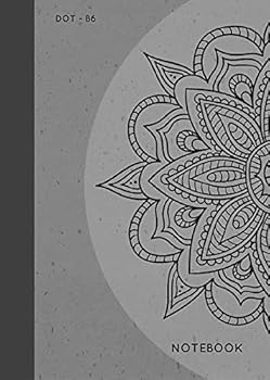 Paperback Dot Notebook B6: Gray, Mandala Design, Softcover, Dotted Grid, Numbered Page, Small, Journal (Journal Notebook Dots) Book