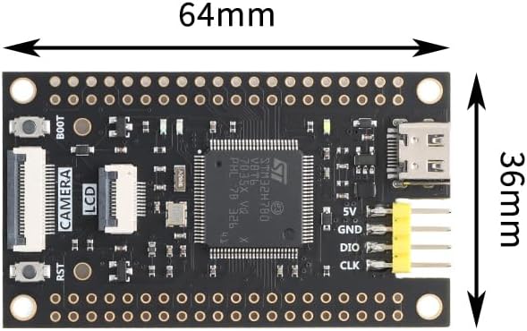 STM32H7B0VBT6 Core Board Dimensions