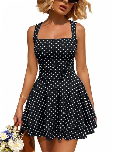 Image of Trendy Queen Women Mini Summer Party Homecoming Beach Vacation Sun Dresses