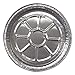 Durable Packaging 509-500 Aluminum Round Containers, 9 Dia., 25 Gauge, 500/carton