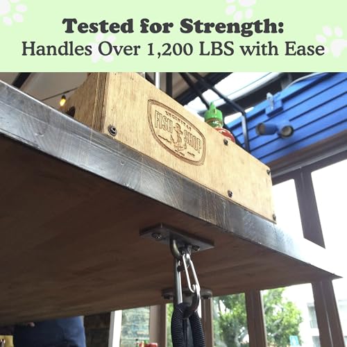 Canine Hitch- Secure Dog Leash Parking Indoor- Outdoor Wall Hook with Clip - Tie Out Stainless Steel - Practical Lead Management for Home & Business - Image 5