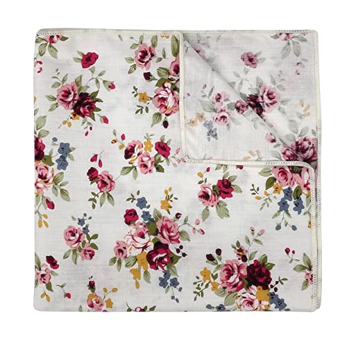 Image of Kebocis Men's Floral Pocket Square Handkerchief for Men