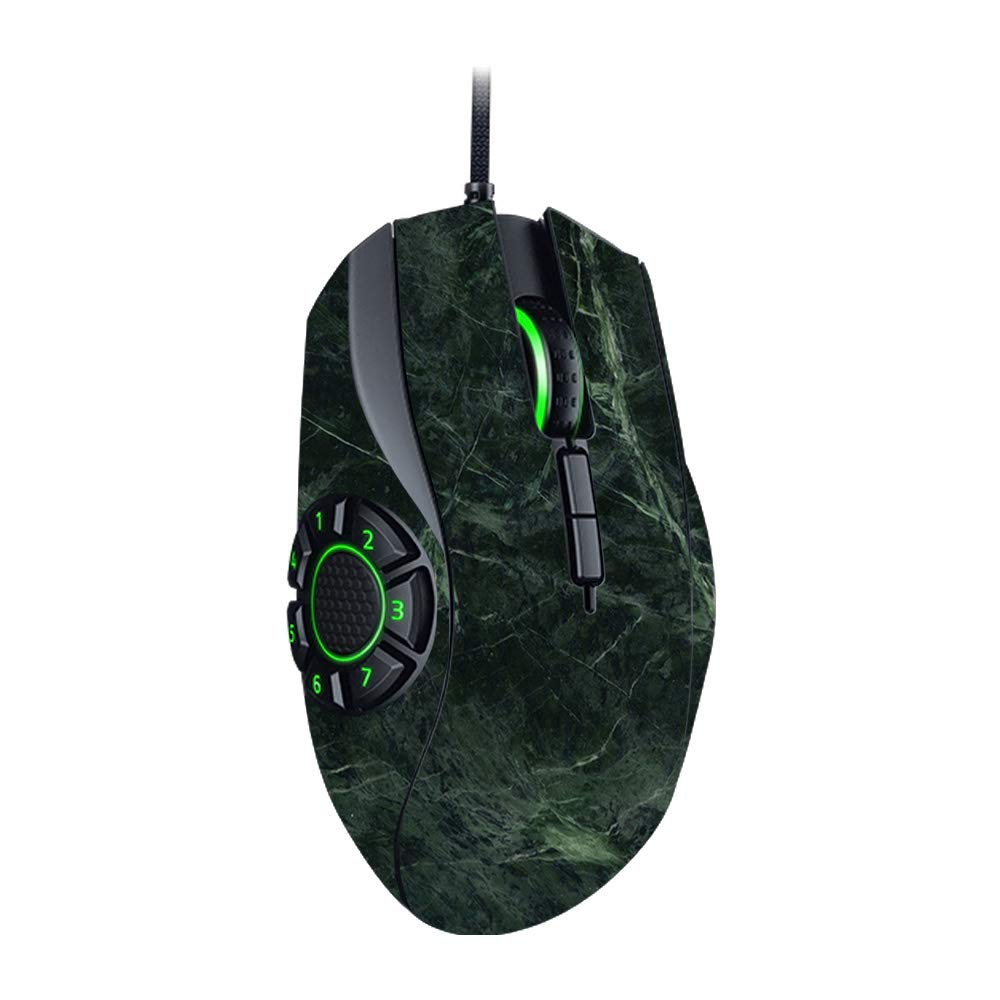 MightySkins Skin Compatible with Razer Naga Hex V2 Gaming Mouse - Green Marble | Protective, Durable, and Unique Vinyl Decal wrap Cover | Easy to Apply, Remove, and Change Styles | Made in The USA