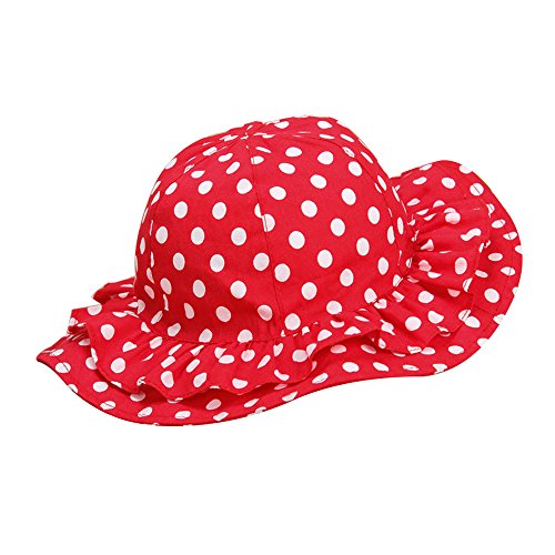 Toddler Kids Sunhats Hat Girls Boys Bucket Hat,1-2T, Red