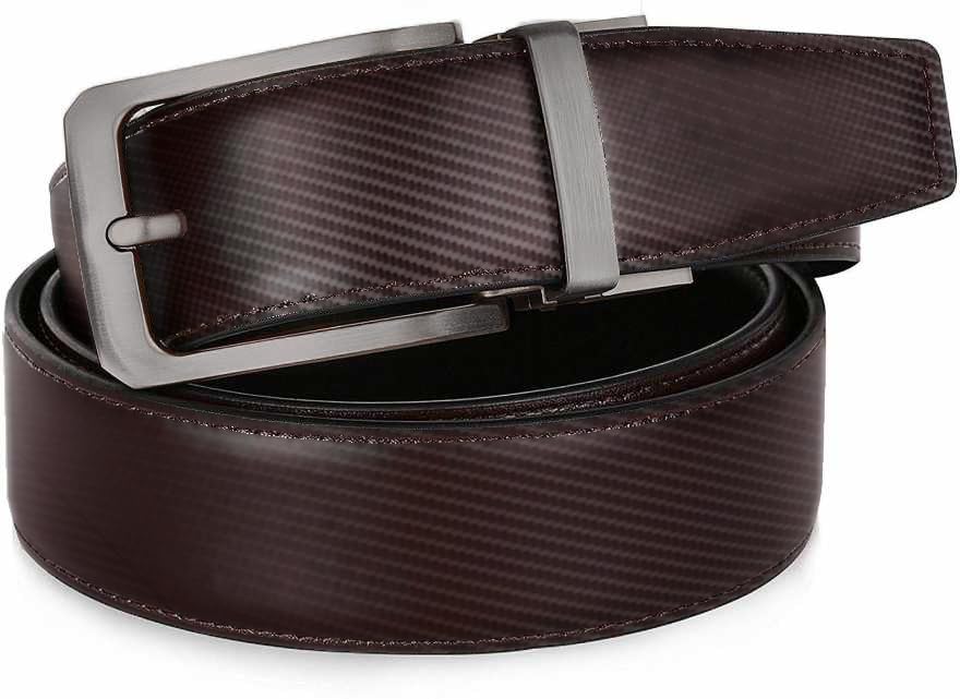 Image of ZORO Men's Vegan Leather Belt for Men, Formal /Casual,Black | Fit on up to 38 Inches
