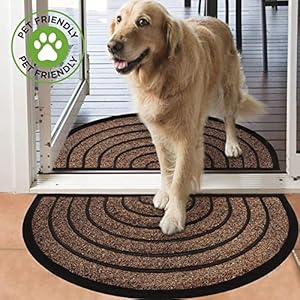 ubdyo 2 Pack Heavy Duty Front Door Mat - Mixed Texture with Artificial Grass & Rubber Stripes - Muddy Dirt Trapping Outdoor Mats - Low Pile Front Door Mat Outside Entrance - 30'' x 17'', Bright Brown ubdyo 2 Pack Heavy Duty Front Door Mat Mixed Texture with Artificial Grass Rubber Stripes Muddy Dirt Trapping Outdoor Mats Low Pile Front Door Mat Outside Entrance 30 x 17 Bright Brown