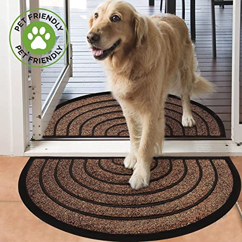 ubdyo-2-Pack-Heavy-Duty-Front-Door-Mat-Mixed-Texture-with-Artificial-Grass-Rubber-Stripes-Muddy-Dirt-Trapping-Outdoor-Mats-Low-Pile-Front-Door-Mat-Outside-Entrance-30-x-17-Bright-Brown ubdyo 2 Pack Heavy Duty Front Door Mat Mixed Texture with Artificial Grass Rubber Stripes Muddy Dirt Trapping Outdoor Mats Low Pile Front Door Mat Outside Entrance 30 x 17 Bright Brown