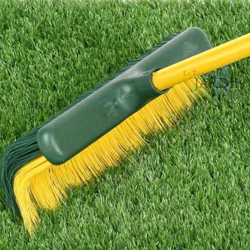 Suinga Brosse + Poignée Extensible de 0,8 à 1,4 m pour balayer Gazon Artificiel. Produit adapté à Tout Type de pelouse